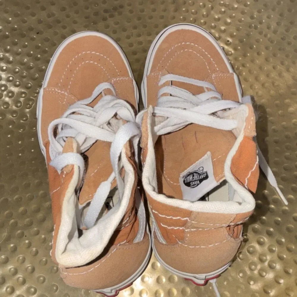 VANS Sk8-Hi Tan & White Canvas Suede High Top Lace-Up Sneakers Men’s - Picture 5 of 10